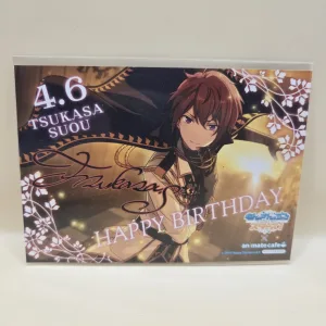 Tsukasa Suou Happy Birthday Animate Cafe Postcard